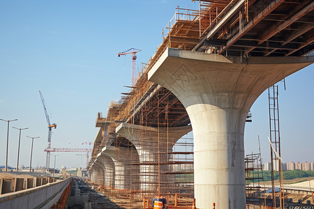 立交大桥建设高清图片