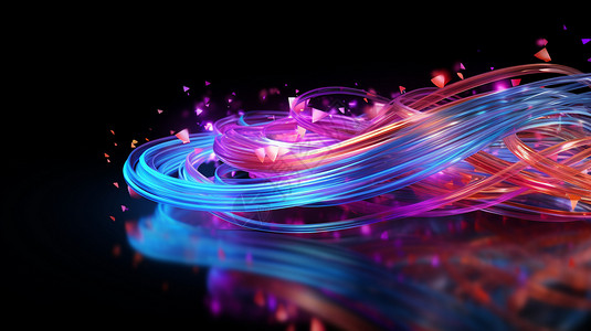 创新科技的高速互联网光纤图片