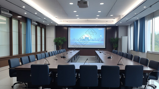 公司的多功能会议室背景图片