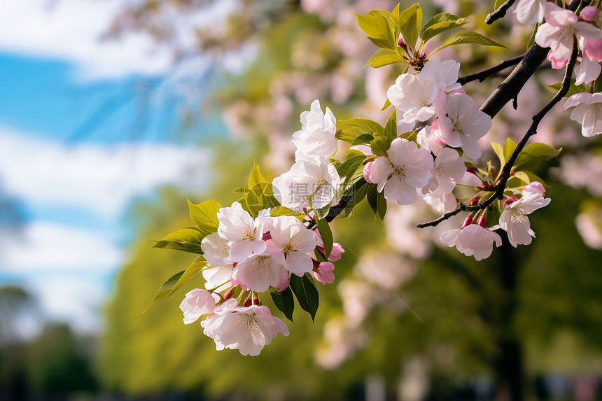 春季绽放的樱花图片