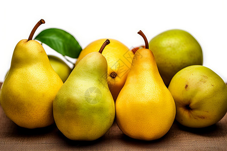 金黄色的梨食品黄金梨高清图片