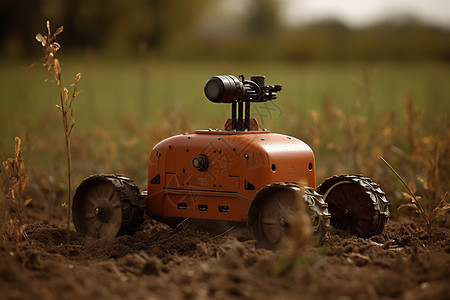 监控机器人现代科技化农田监控背景