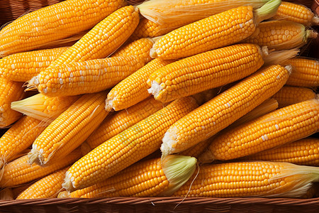 金黄色的玉米粮食图片