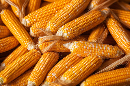 农业收获的玉米粮食图片