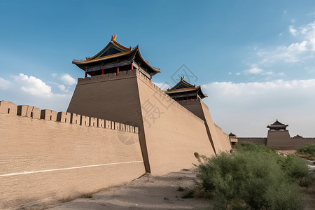 高大的室外建筑背景图片