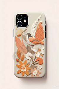 鸟语花香风格的手机壳背景图片