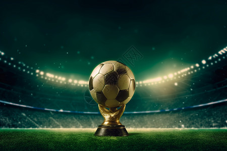 获胜者足球杯背景设计图片