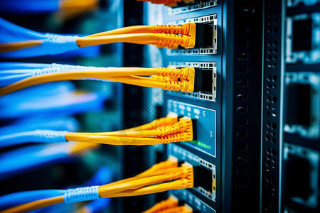 网络基础设施数据库光纤管理器背景