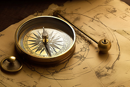 指南针地图指南针探索技术背景