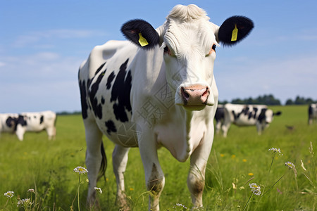 农场的奶牛喂养图片