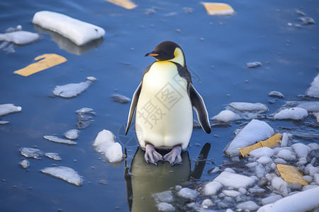 濒临灭绝动物濒临灭绝的企鹅背景