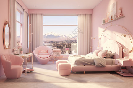 优雅卧室芭比迷人的卧室装修设计图片