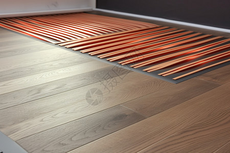 地暖地板公寓铺设的地暖管道设计图片