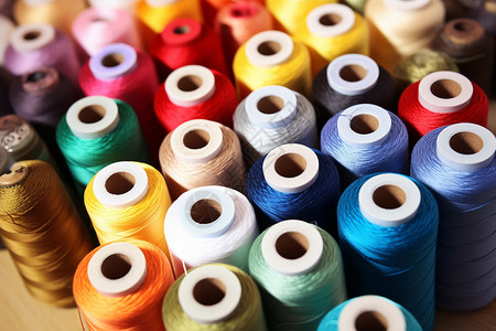 彩色的纺织棉线图片