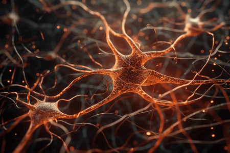 抽象神经细胞概念图背景图片