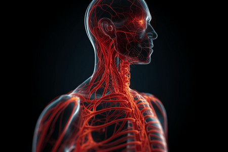 生物体静脉和动脉网络图片