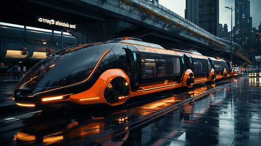 未来交通工具背景图片
