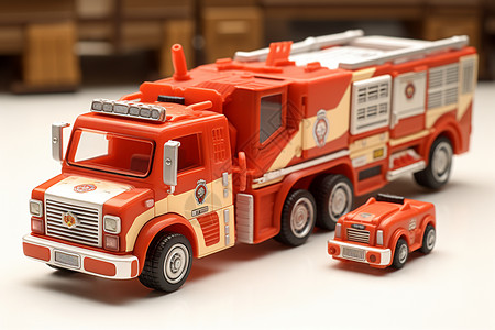 儿童消防车消防车玩具背景