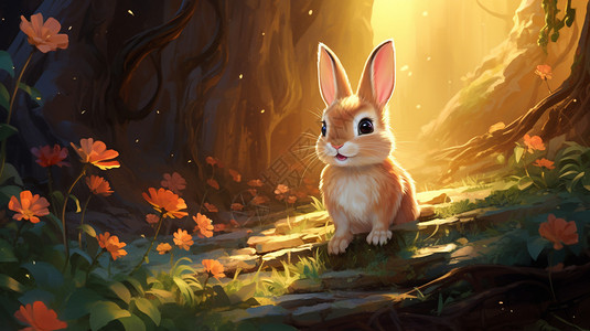 兔子王国背景图片