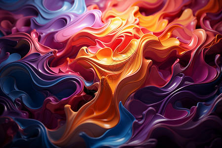 流体形式抽象的色彩流体设计图片