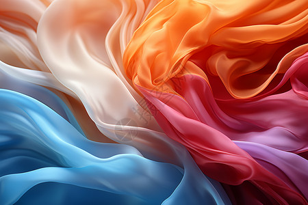 流体形式色丝绸设计图片