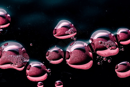 粉红气泡背景图片