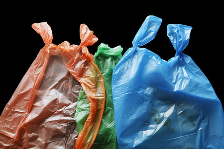 回收垃圾的塑料袋子图片