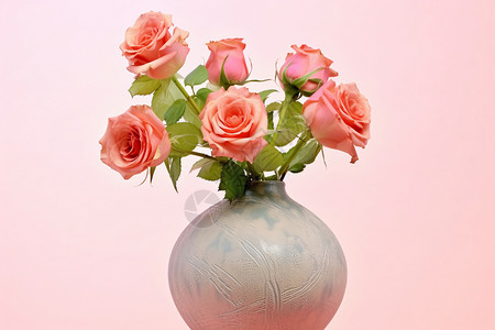 花瓶里的花束背景图片