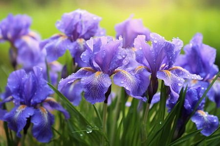 开花的紫色植物图片