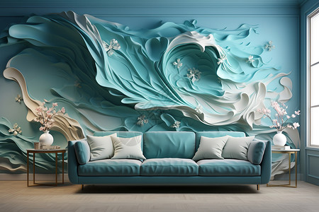 海洋主题客厅装饰图片