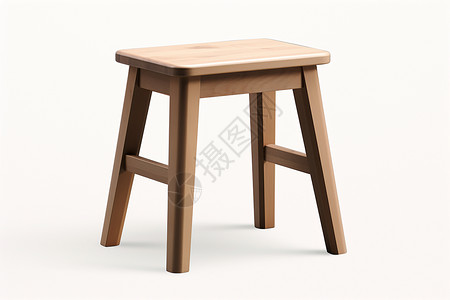 木制凳子的模型图片