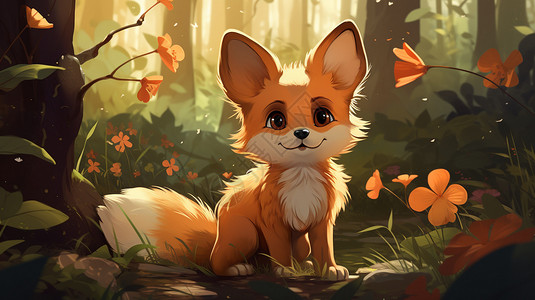可爱的小狐狸图片