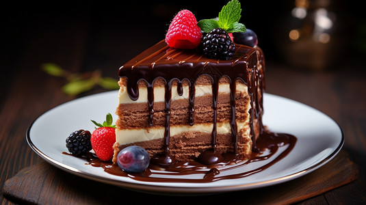 巧克力慕斯蛋糕图片