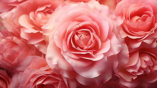 盛开的粉红玫瑰背景图片