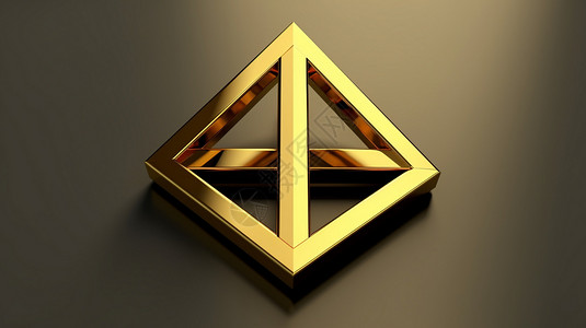 三维金三角背景图片