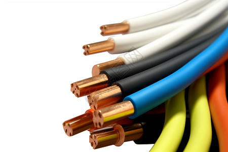 铜线电缆建筑电气高清图片
