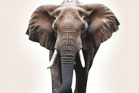 长鼻子大象背景图片