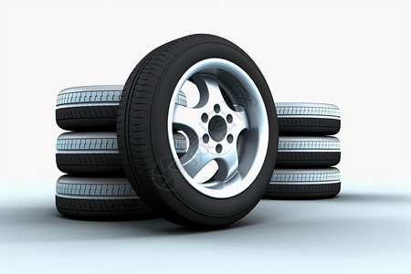 汽车橡胶轮胎图片