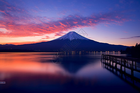 富士山背景图片