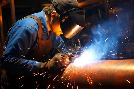工业金属加工厂焊接技术图片