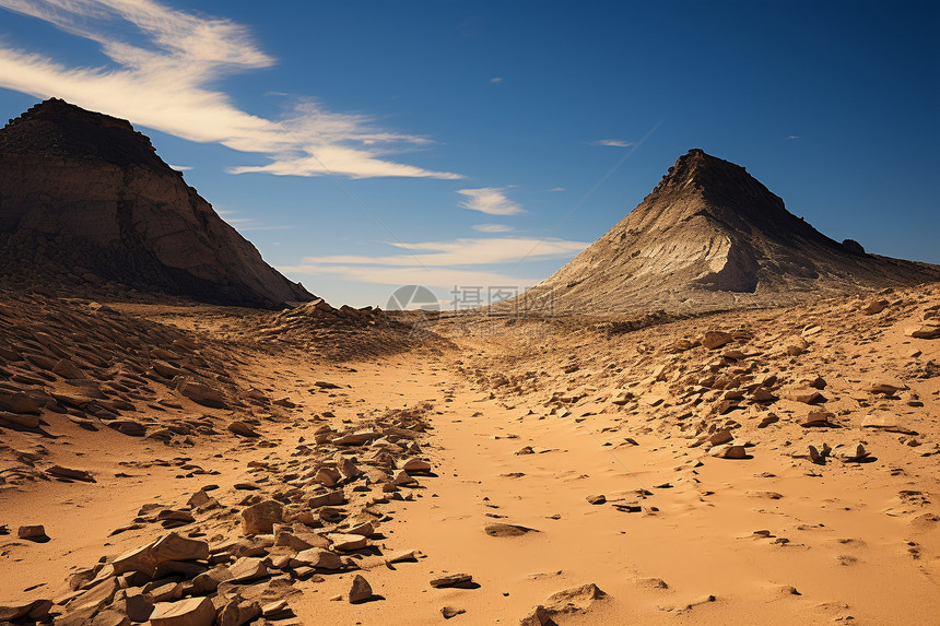 著名的岩石沙漠景观图片