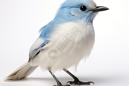 蓝色羽毛的小鸟图片
