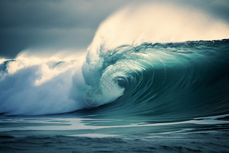 海面上的波浪海洋高清图片素材