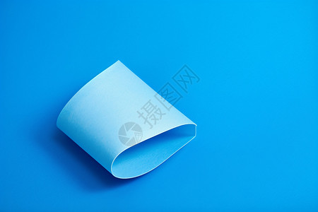 ps纸卷素材折叠的蓝色墙纸背景