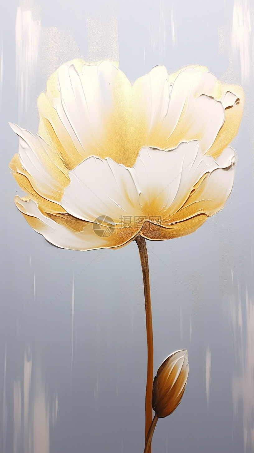 抽象艺术的郁金香花朵图片