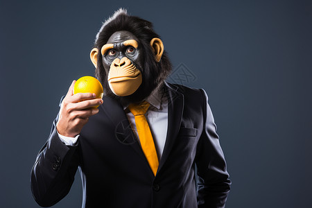 小柠檬创意商务大猩猩设计图片