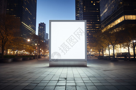 室外道路上的LED屏幕背景图片