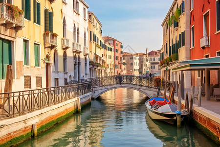 美丽的威尼斯水城景观图片
