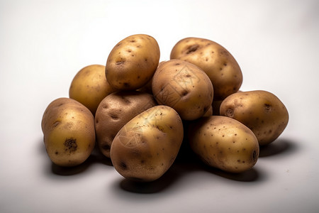 天然新鲜的土豆背景图片