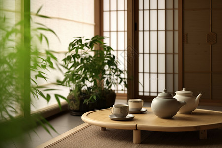 日式风格客厅高清图片